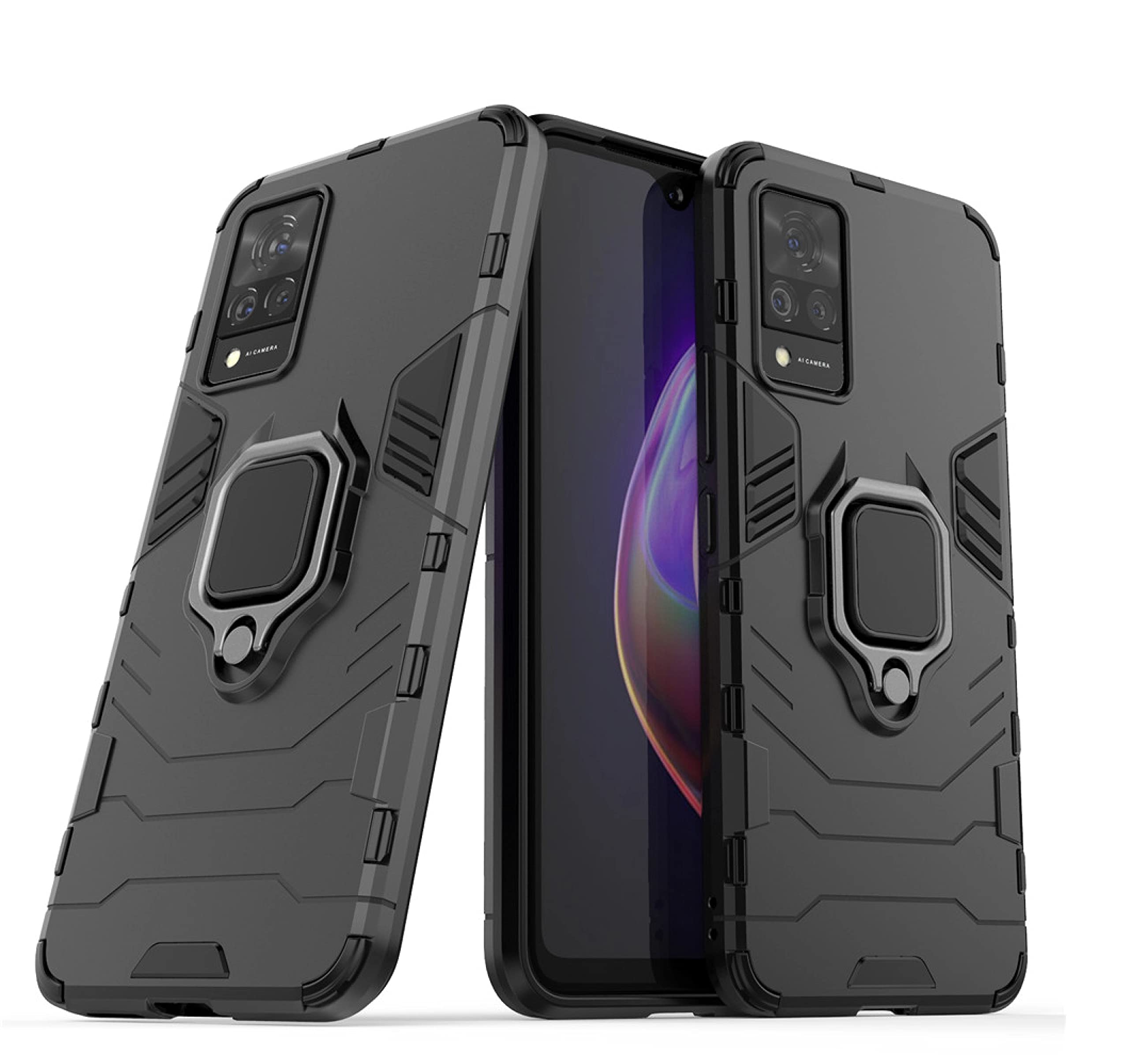 Designerz hub® Vivo Y73 Dual Layer Armor Defender Full Body Protective + PC Hybrid Kickstand Back Case for Vivo Y73 (B0974PF69R) Amazon Price History, Amazon Price Tracker