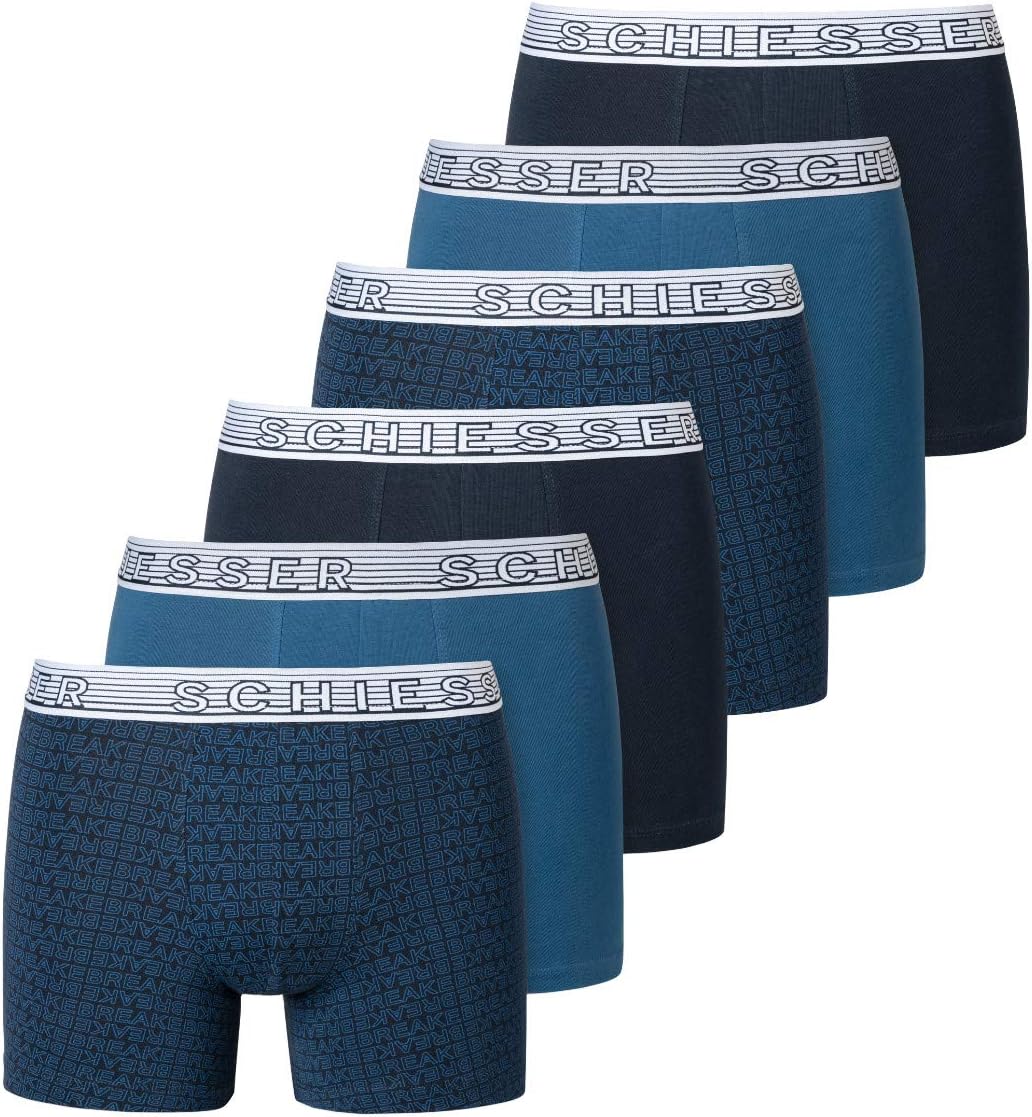 Schiesser Jungen 3 PACK Unterwäsche Boxershorts - 95/5 Organic Bio Baumwolle - Größe 92 bis 140
