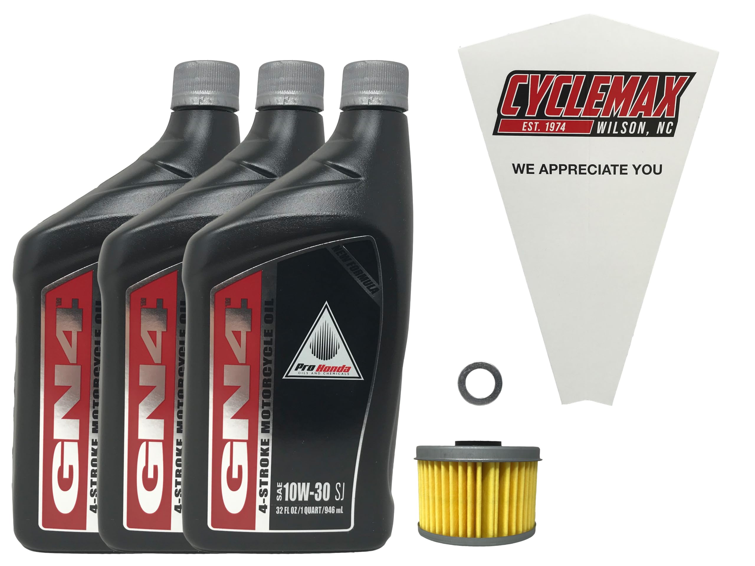 Cyclemax Oil Change Kit compatible with 2012-2013 Honda TRX 500 TRX500 Foreman ATV