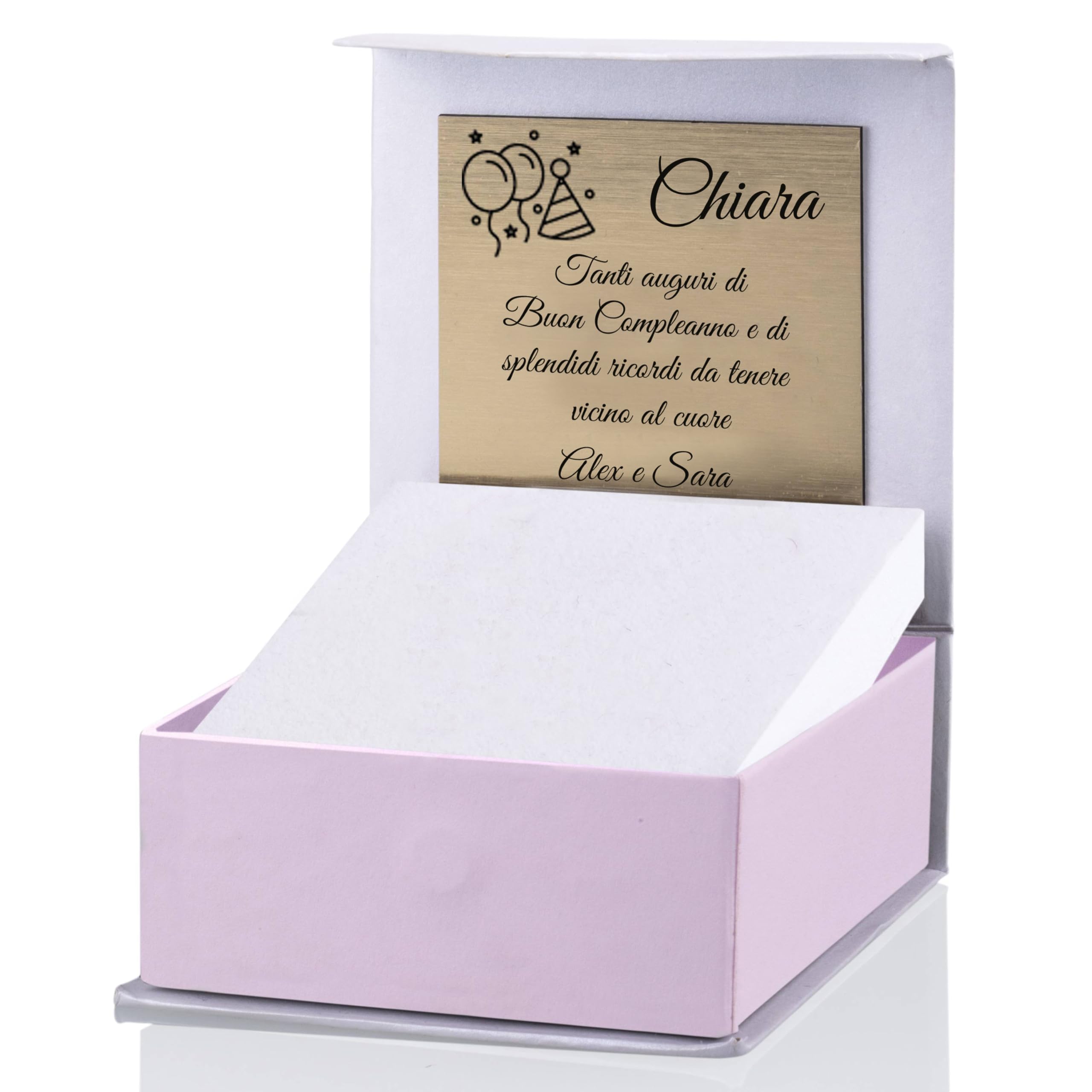 Sakrami Collana per Bambini Argento 925 Dorato con Lettera e Quadrifoglio Smaltato Verde – Scatola con Dedica Incisa – Gioiello Portafortuna per Comunione, Compleanno o Natale