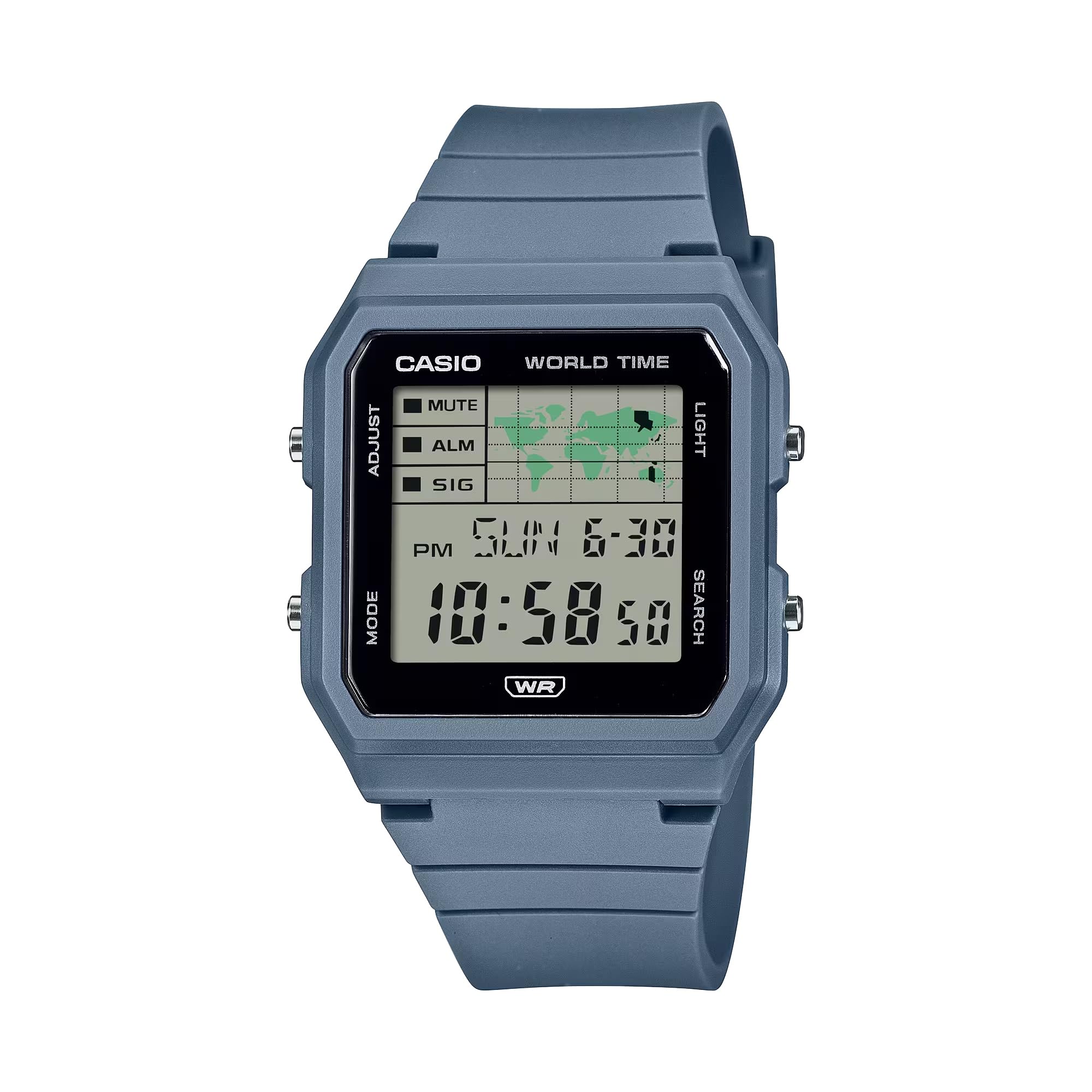 Casio Herren Digital Quarz Uhr mit Harz Armband LF-30W-2ACF