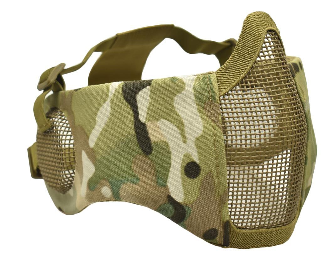 Full Face Airsoft Masker met Metalen Mesh Oogbescherming