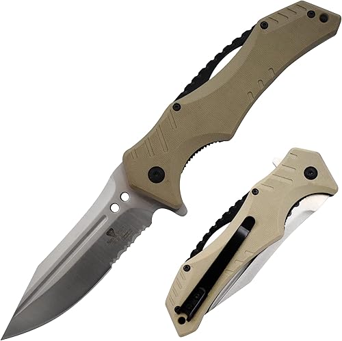 Miniatura 2 de Snake Eye Xtreme Collection Pivot Langford - Navaja plegable con rodamiento de bolas, con bloqueo de bolas, color marrón