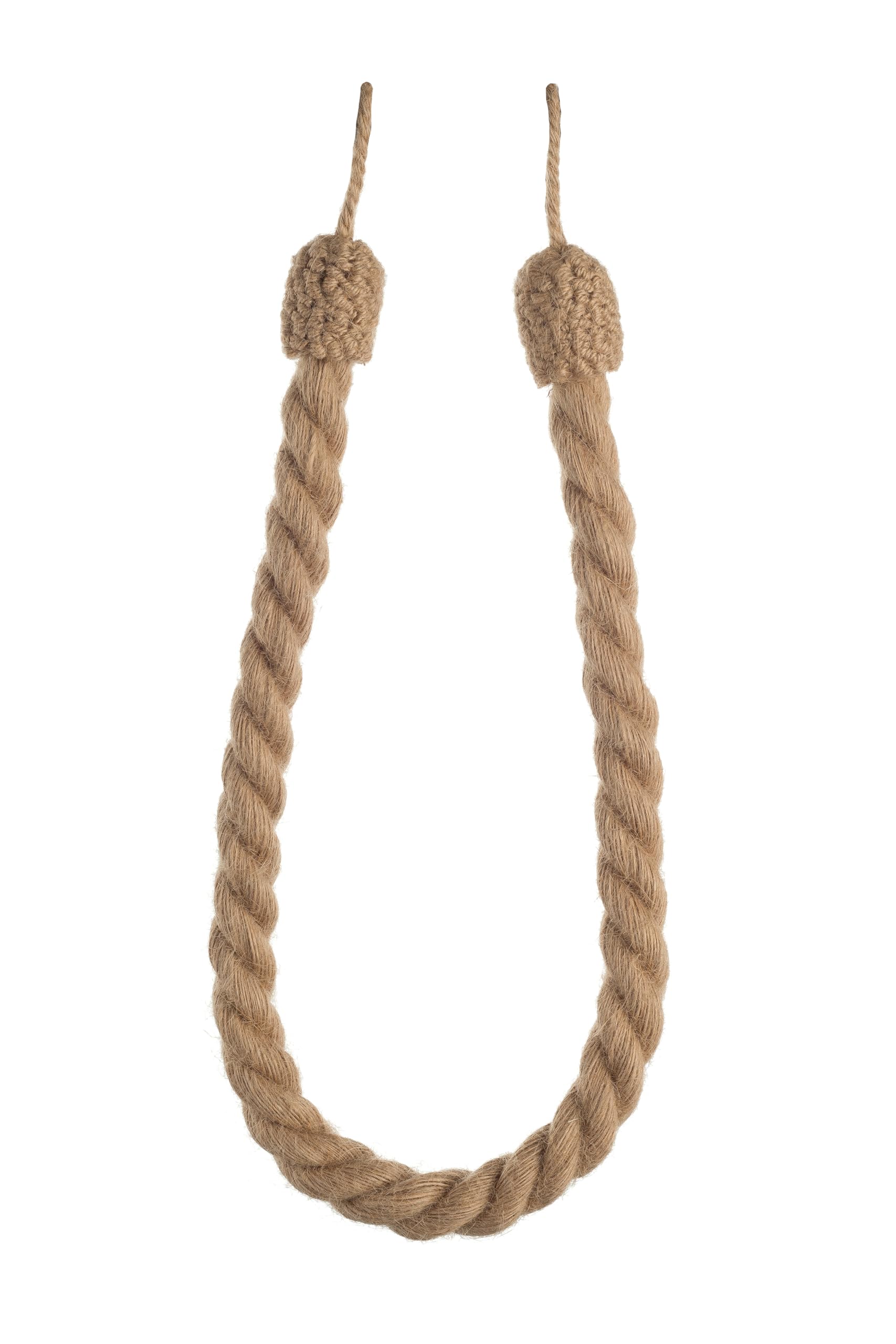 Swish Beige Java Cotton Rope Curtain Tie Back, Jute