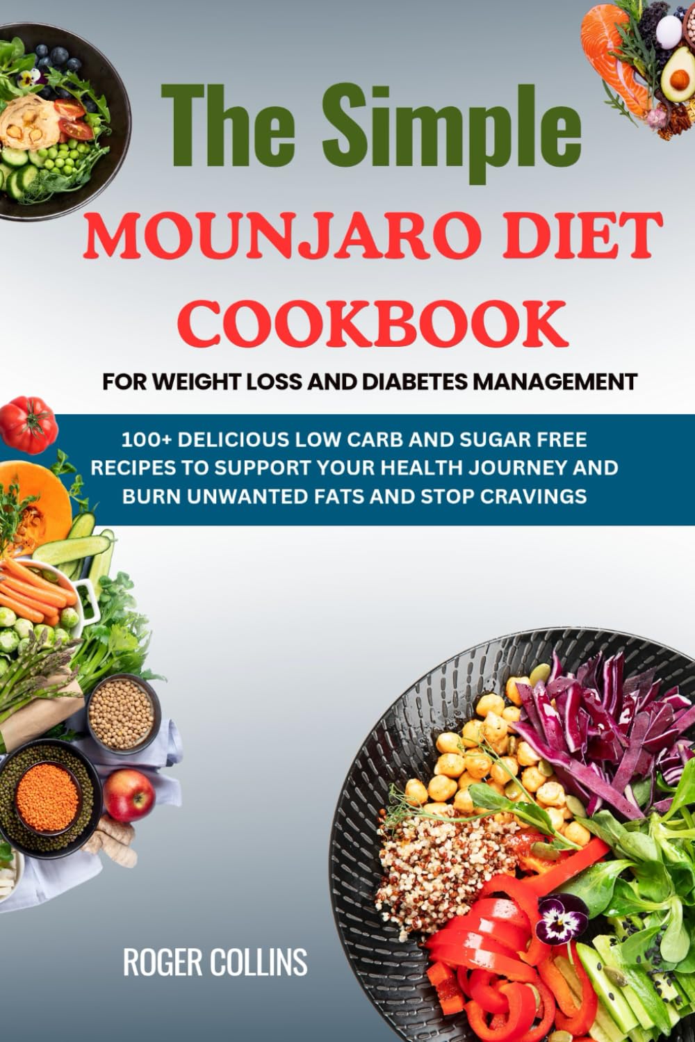 The Simple MOUNJARO DIET COOKBOOK FOR WEIGHT LOSS AND DIABETES MANAGEMENT: 100+ DELICIOUS LOW CARB AND SUGAR FREE RECIPES TO SUPPORT YOUR HEALTH JOURNEY AND BURN UNWANTED FATS AND STOP CRAVINGS