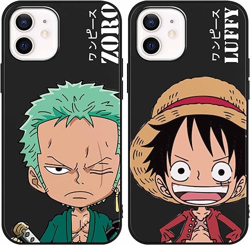 Miniatura 1 de 2 fundas de silicona para iPhone 12 Pro  iPhone 12 de 6.1 pulgadas, estampado de personajes de dibujos animados de anime japonés para hombres,