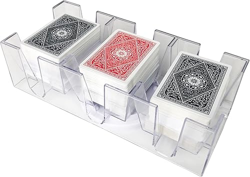 Miniatura 3 de Yuanhe Bandeja de naipes giratoria giratoria de 9 cubiertas, tarjetero