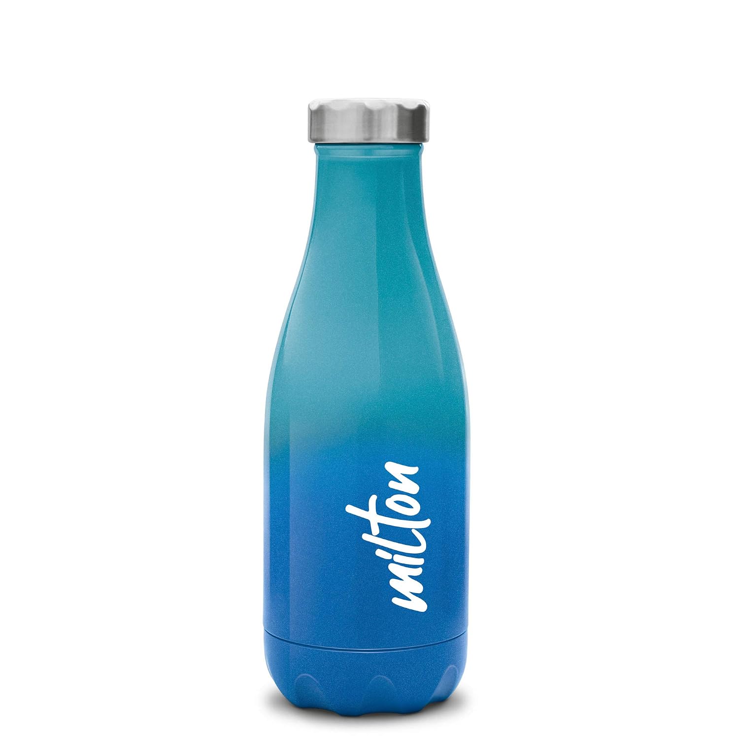 MILTON Prudent 350 Thermosteel Bottle, 360 ml Water Bottles, 24 Hours Hot and Cold, Easy to Carry, Easy Grip, Rust Proof, ...
