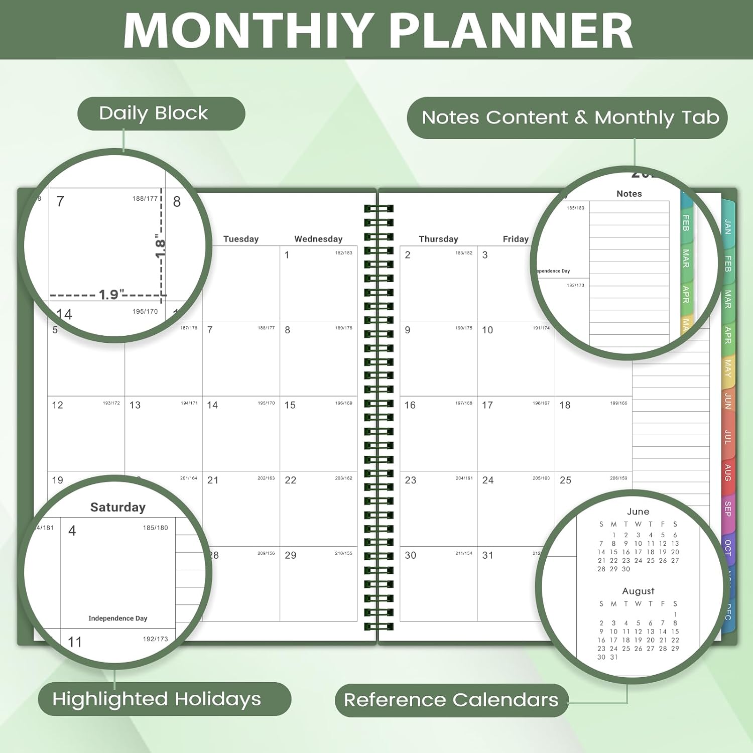 Planner 2026-2027 - 2026-2027 Monthly Planner, JUL 2026-DEC 2027 image 3