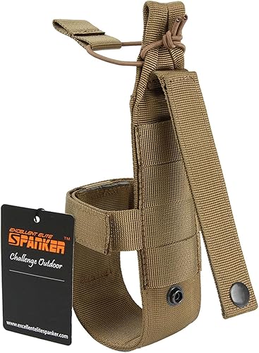Miniatura 6 de EXCELLENT ELITE SPANKER Cinturón táctico militar portátil para botella Molle ajustar EDC botella de agua portador para caza, caminar, correr, viajar