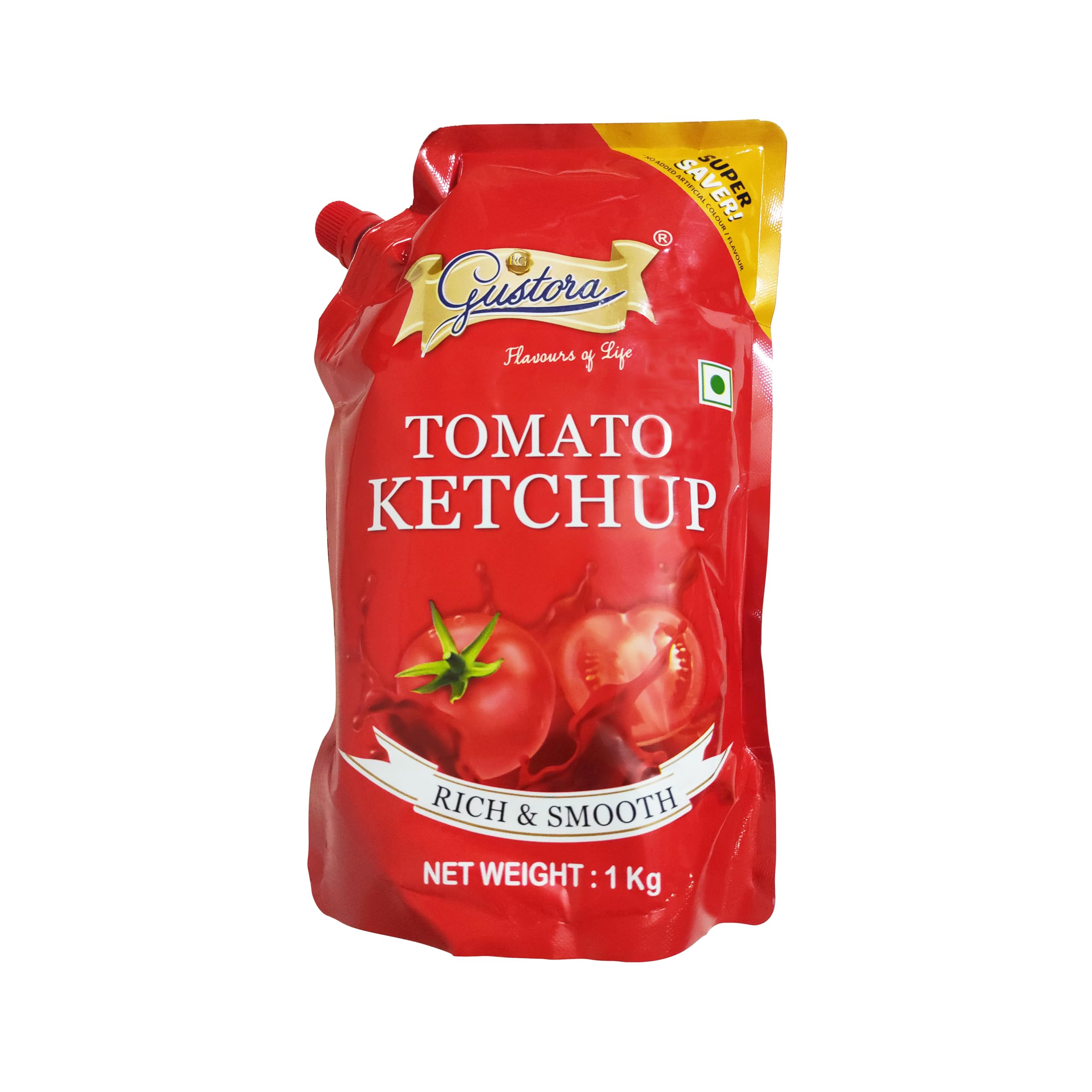 Gustora Real, Flavourful, Rich & Smooth Tomato Ketchup Sauce, 1kg I No Added preservatives I Non-GMO I Quality Tomato Ketchup I Super Saver Pack (1 Kg) (B0CJM9VF23) Amazon Price History, Amazon Price Tracker