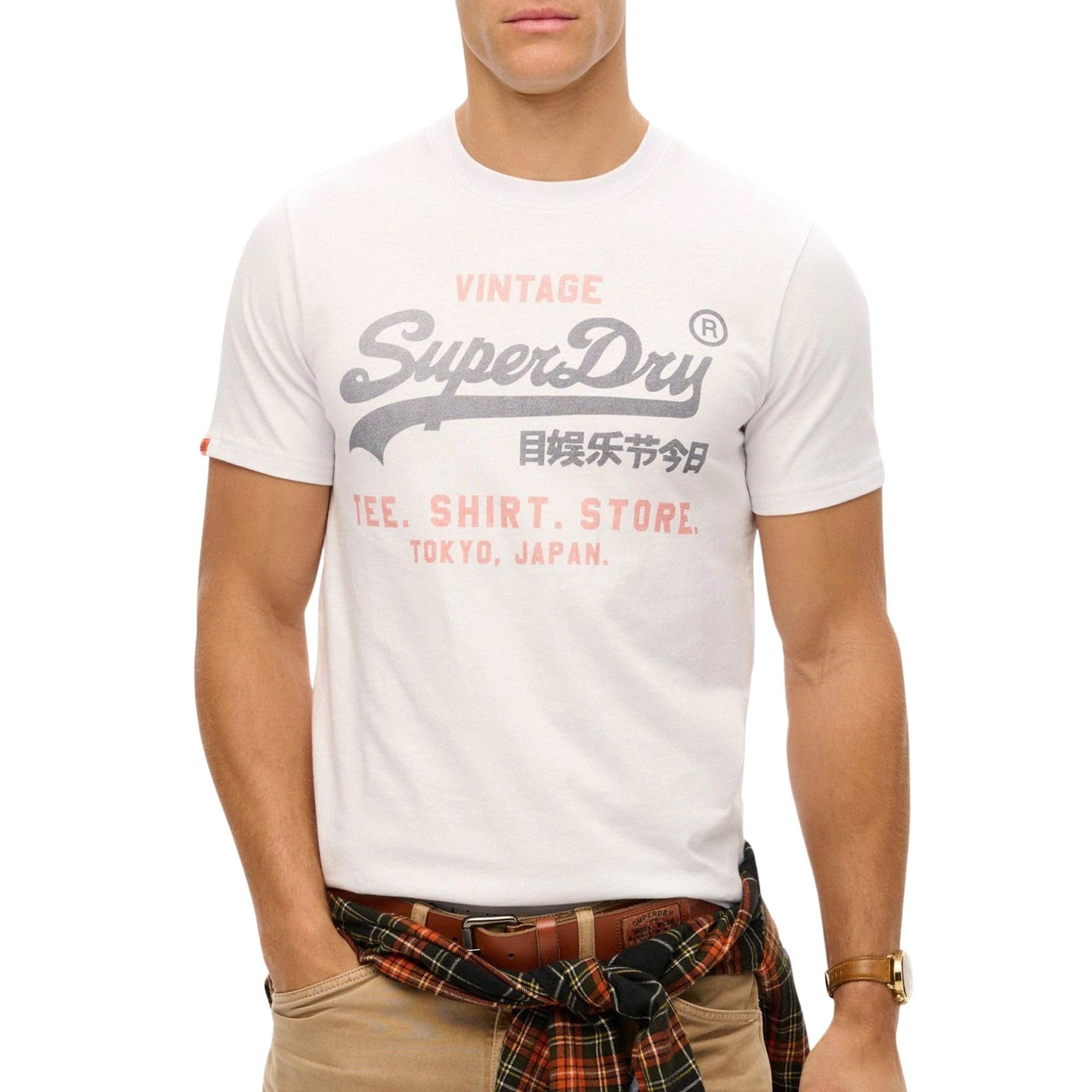 Superdry Vintage Logo Heritage Relaxed T-Shirt- White