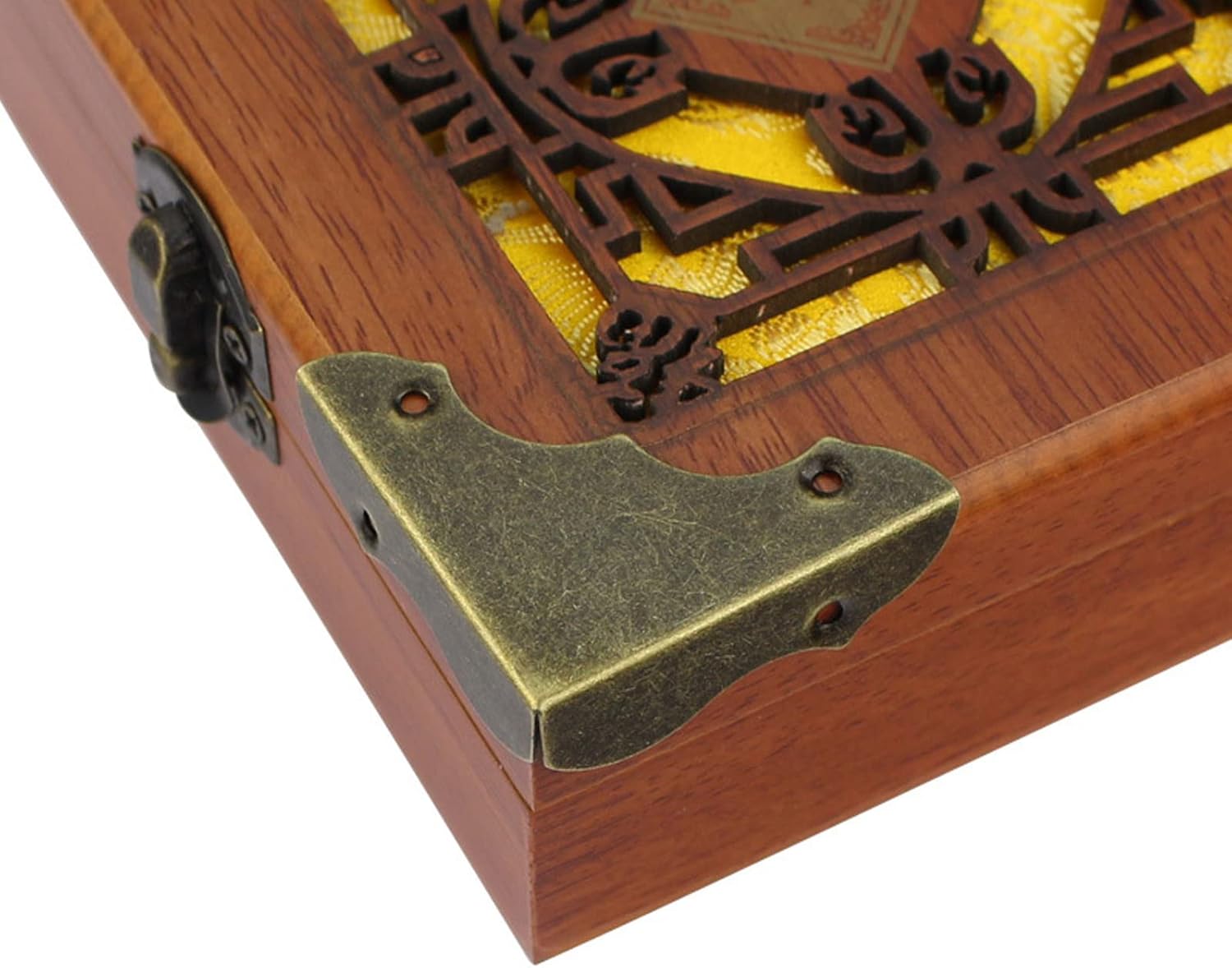 家具エッジプロテクターコーナーテーブルコーナー、アンティークヴィンテージブロンズボックスコーナープロテクター、コーナープロテクターデ