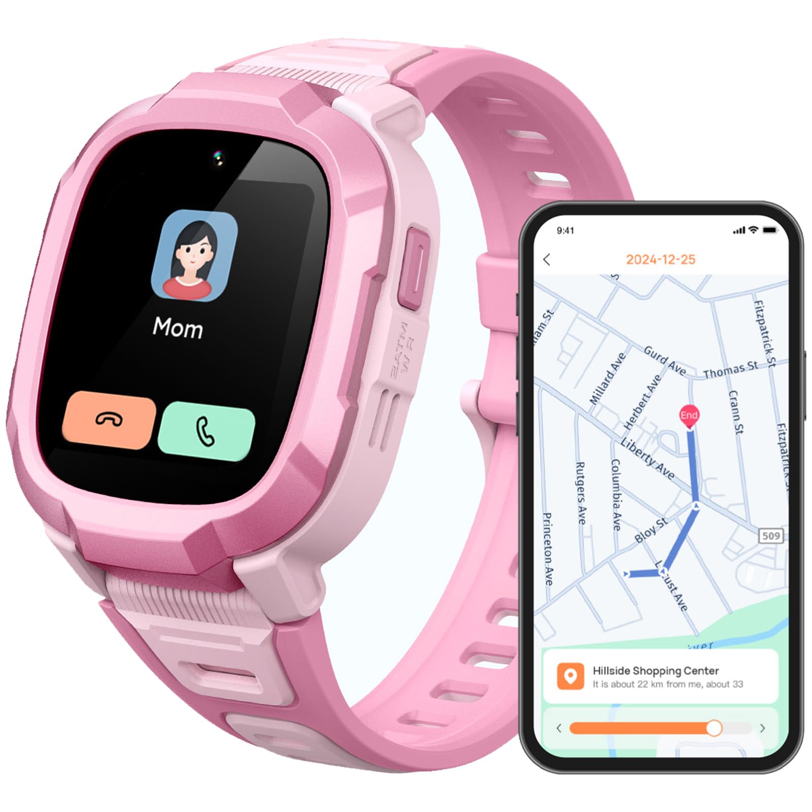 Mibro P6 smartwatch per bambini 4g con sim e gps orologio telefono con fotocamera e WiFi videochiamata,pulsante SOS,2ATM impermeabile