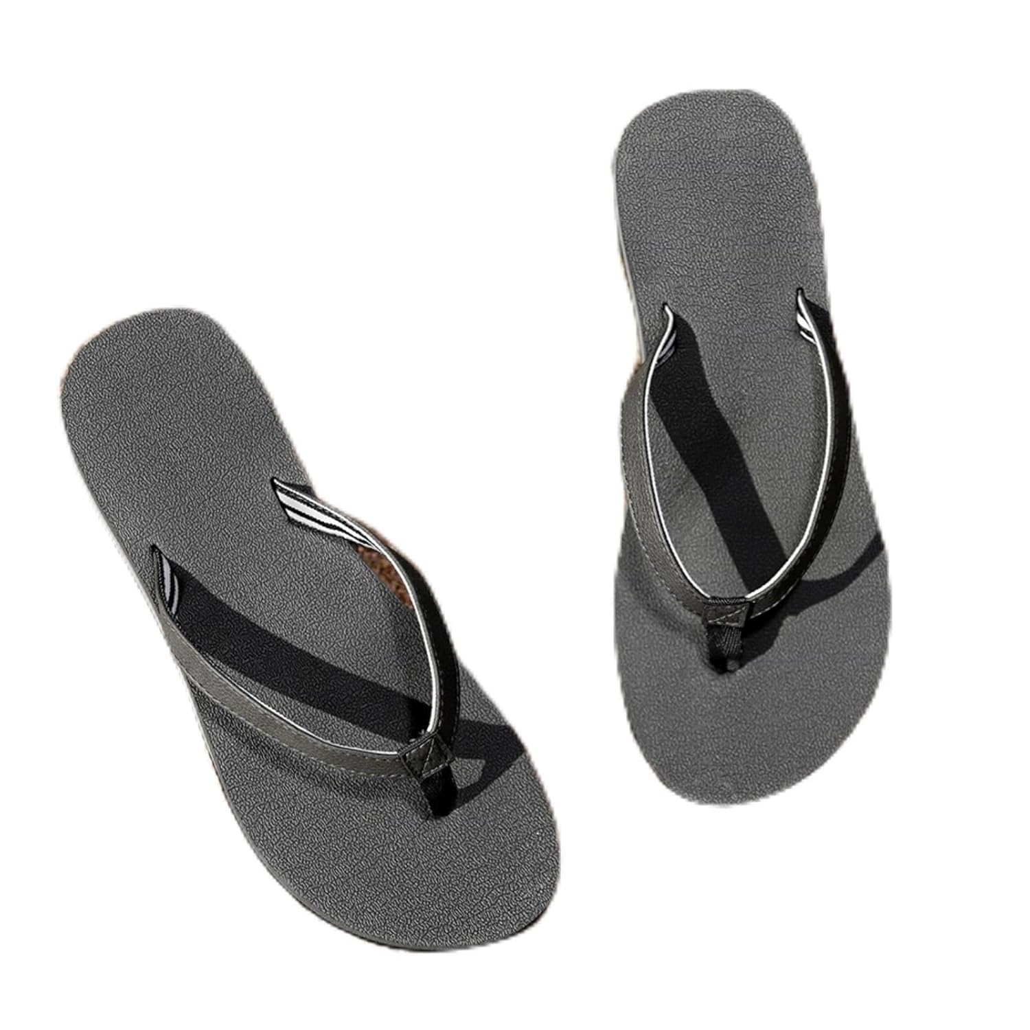 Chinelo feminino com suporte de arco confortável para verão praia tapete de ioga almofada sandália tanga PU