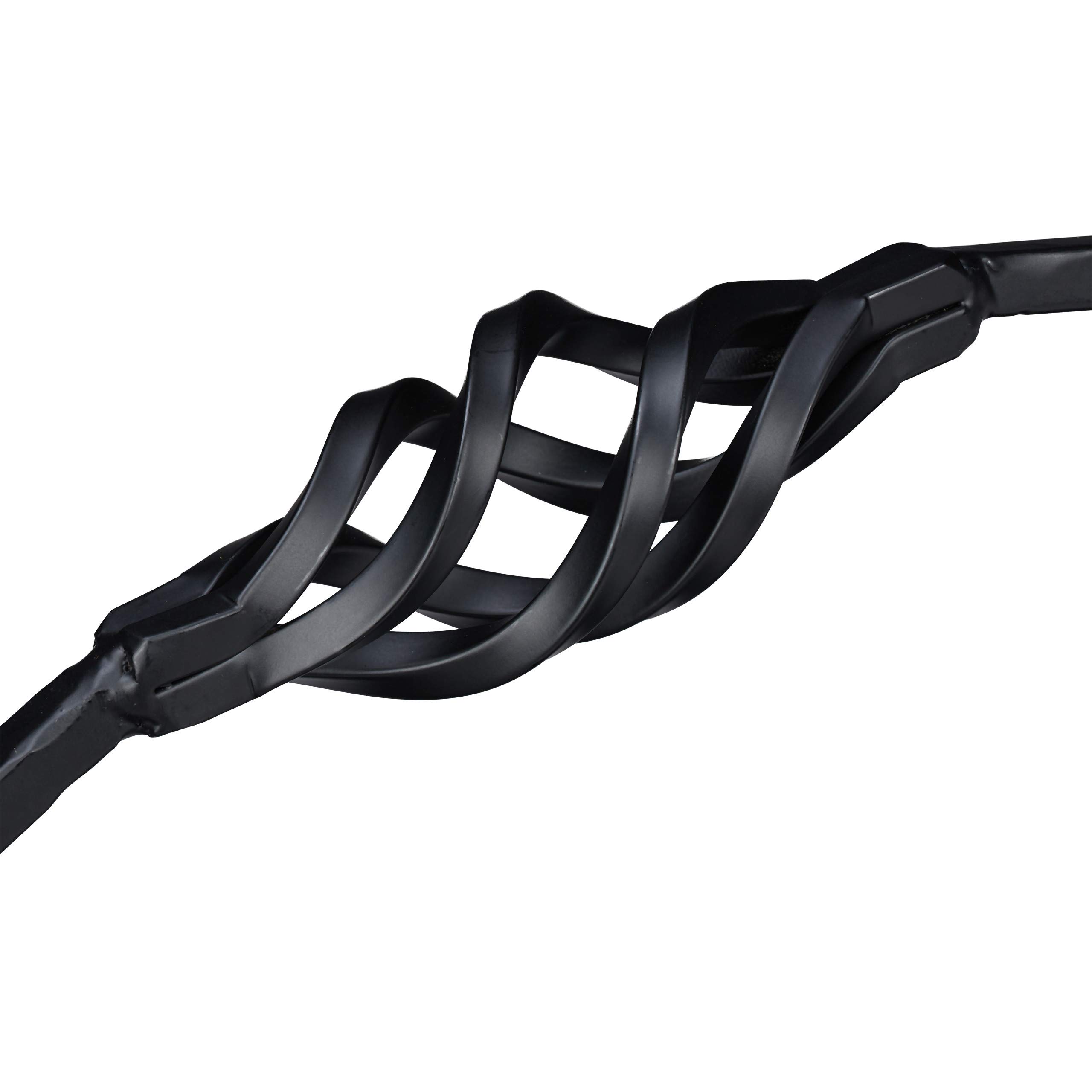 Relaxdays Cesto Leñero de Metal, Soporte para Leña con Asa, 42,5 x 43,5 x 30 cm, Bandeja para Leña, Acero, Negro