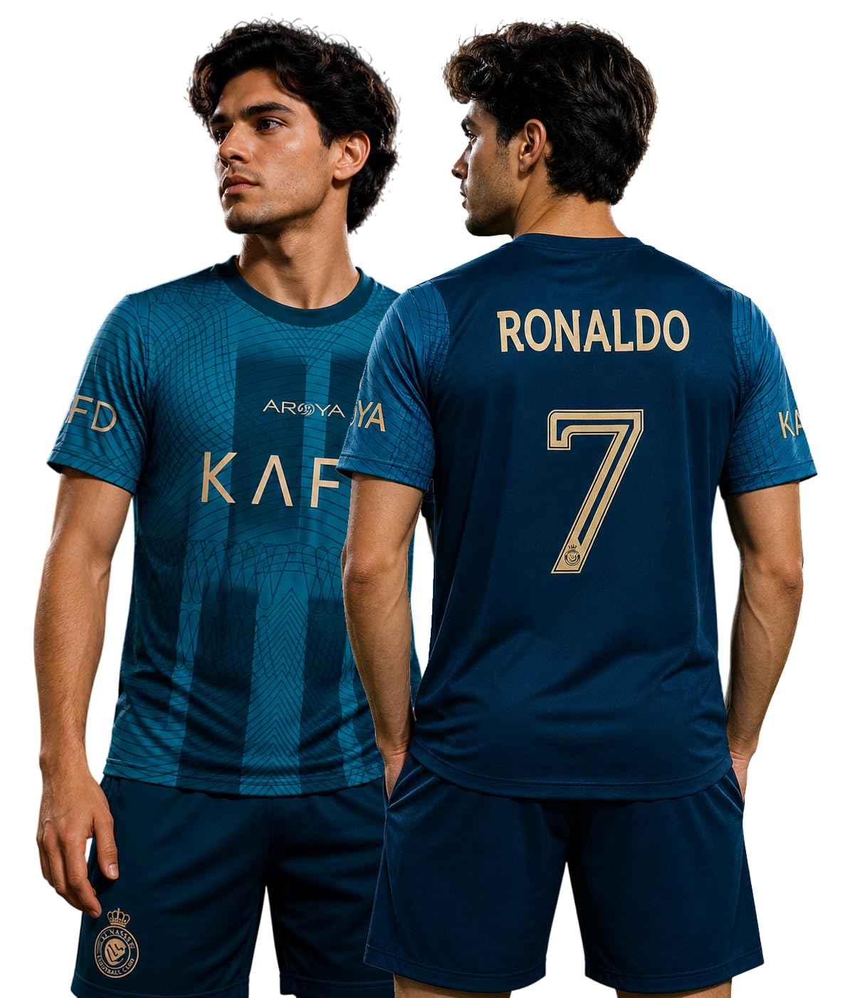sportigo Premium Football Jersey Set for Boys/Men(1 Jersey + 1 Shorts) - Teal Blue-picture-17