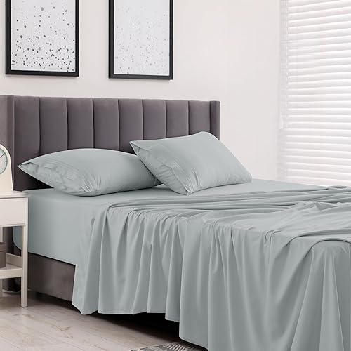 Miniatura 3 de LDC LUX DECOR COLLECTION Sábanas de cama  6 piezas para cama tamaño Queen  Sábanas de microfibra cepillada de alto GSM  Sábanas y fundas de almohada