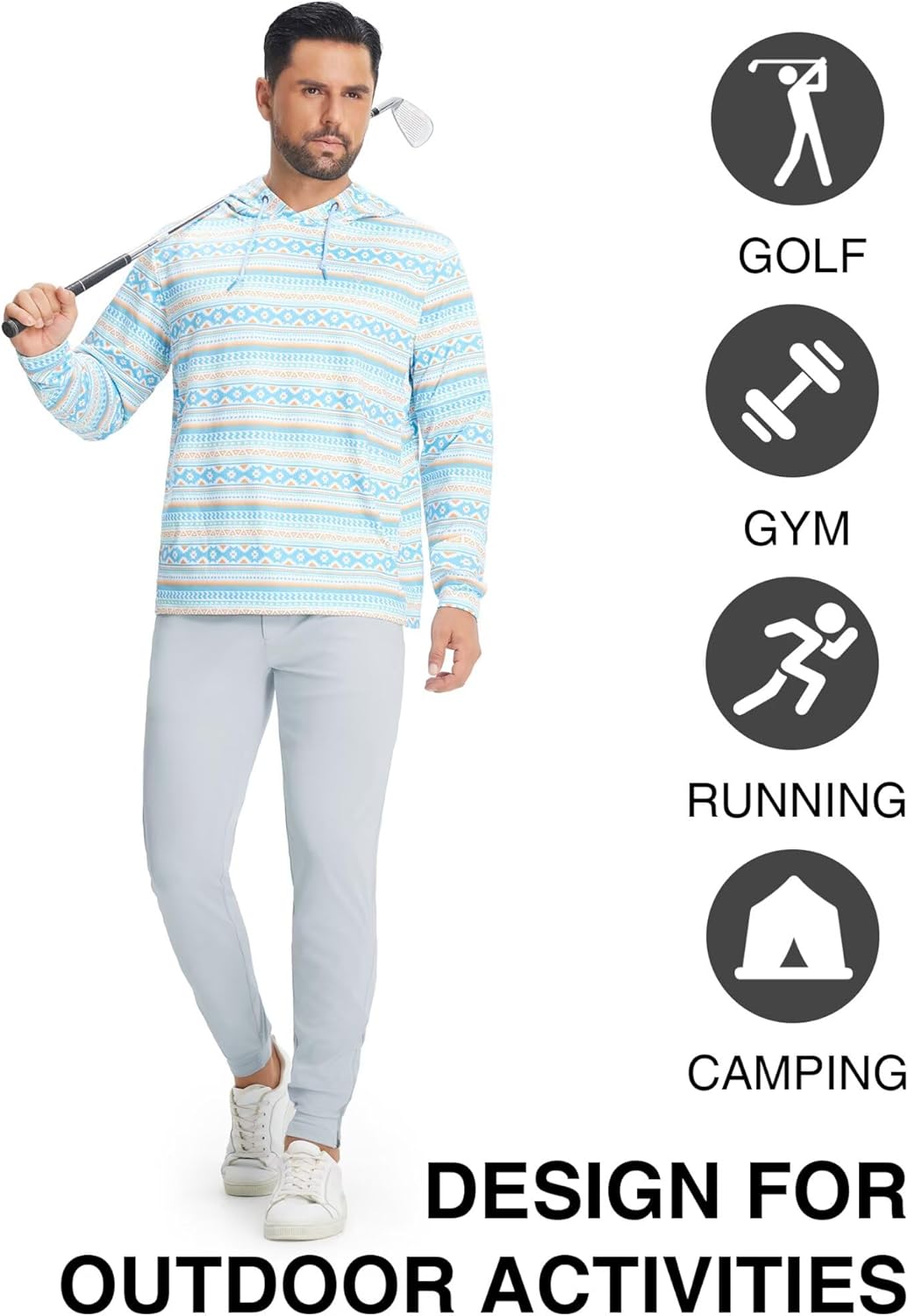 M MAELREG Men's Golf Pants Stretch Business Casual 4 Pockets Ankle Zip Lightweight Breathable Quick Dry Jogger Sweatpants - Image 7