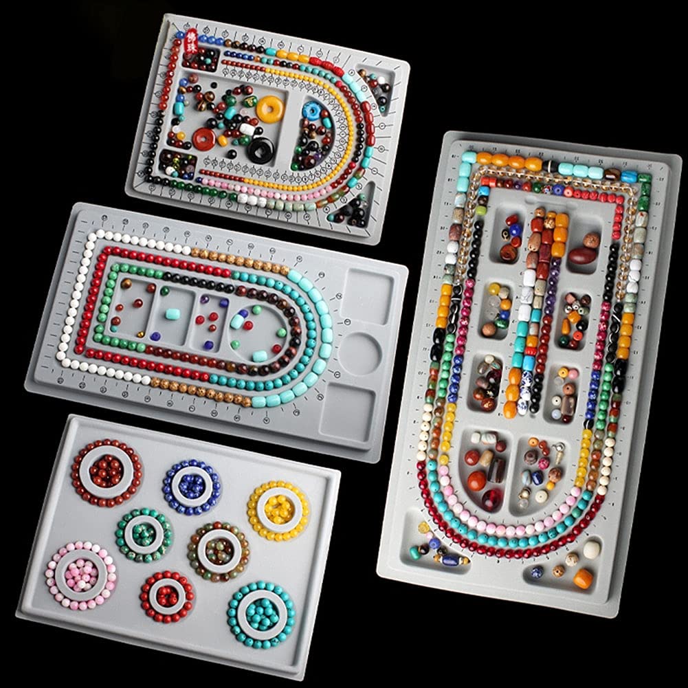 Vassoio di Design per Braccialetti per Creazione di Gioielli Fai-da-te con 18 Scomparti e Organizer per Perline per Appassionati di Perline in PE