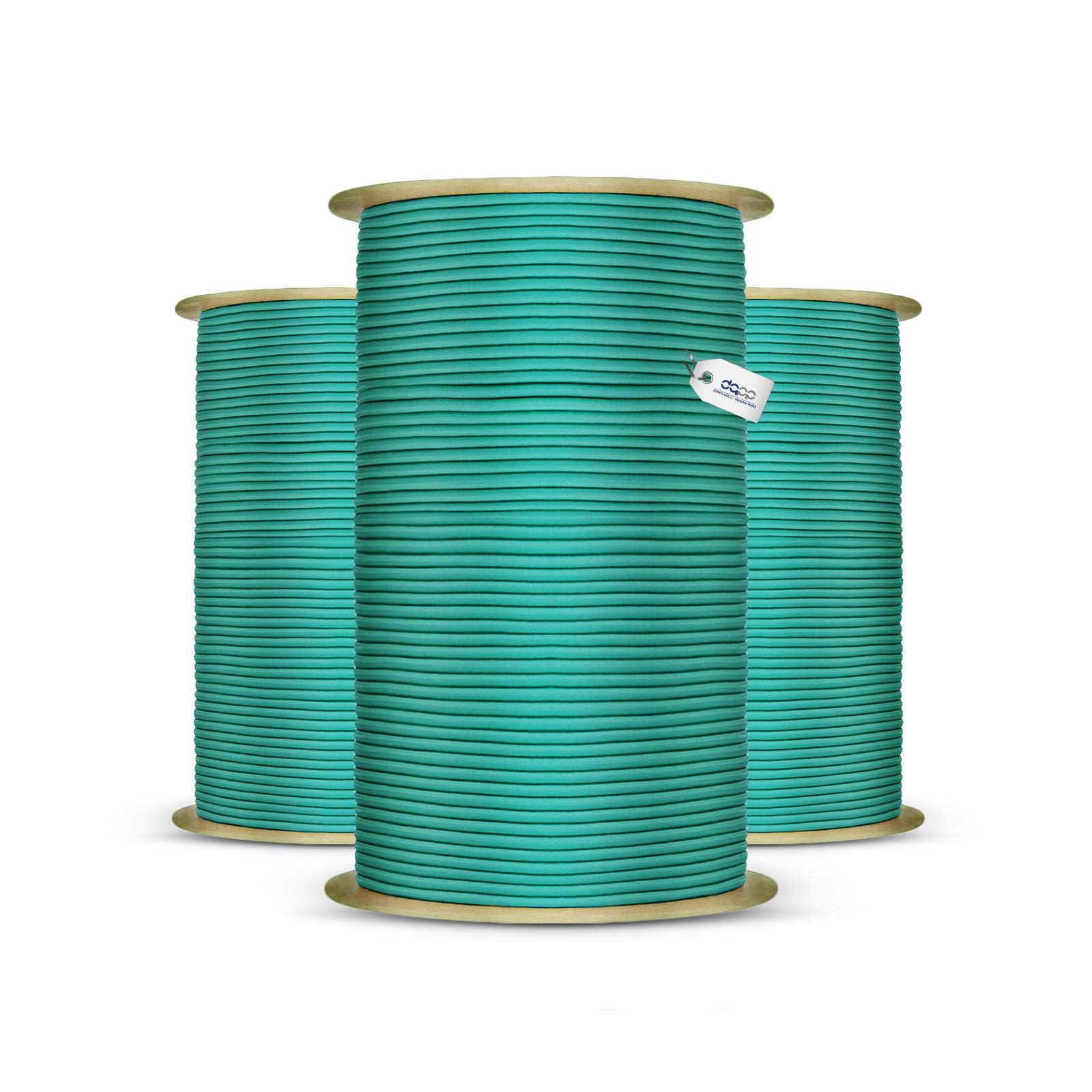 DQ-PP Corda in gomma verde – 8 mm – 30 m – Cavo di gomma elastico per teloni