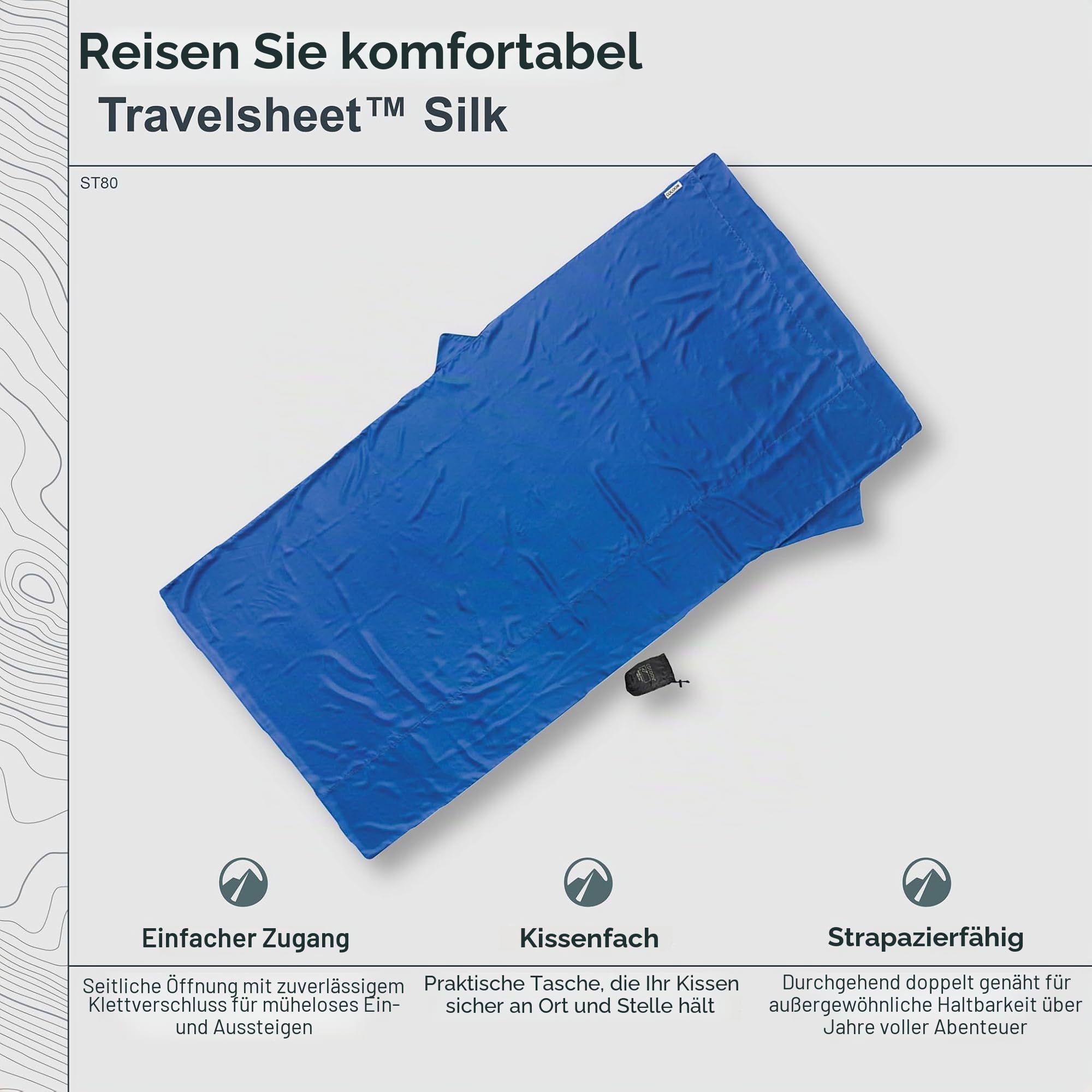 Cocoon Seidenschlafsack Travel Sheet XL Extra Large - Silk