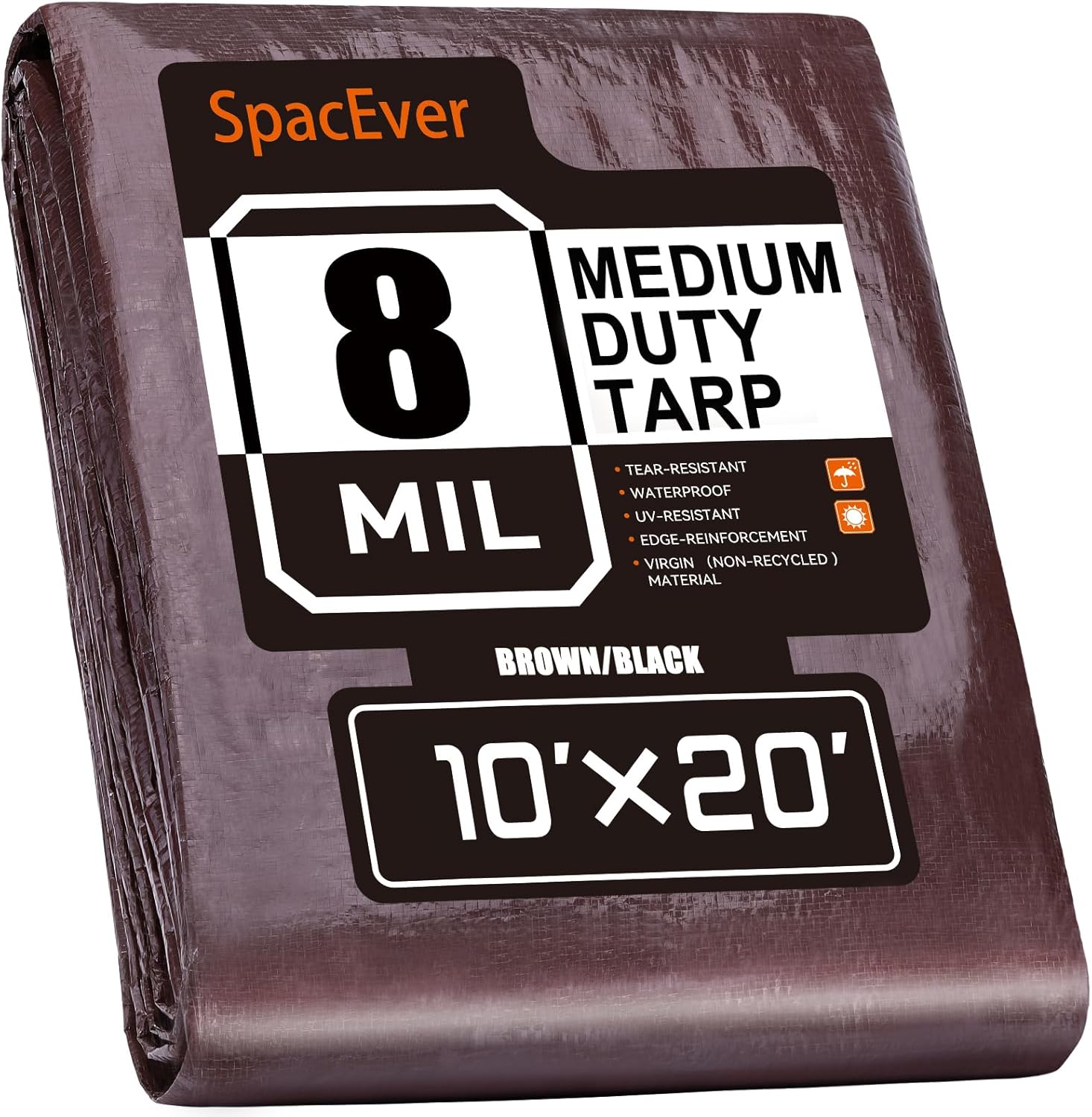 10×20 FT Waterproof Tarp – Durable, UV-Resistant, Reversible Cover