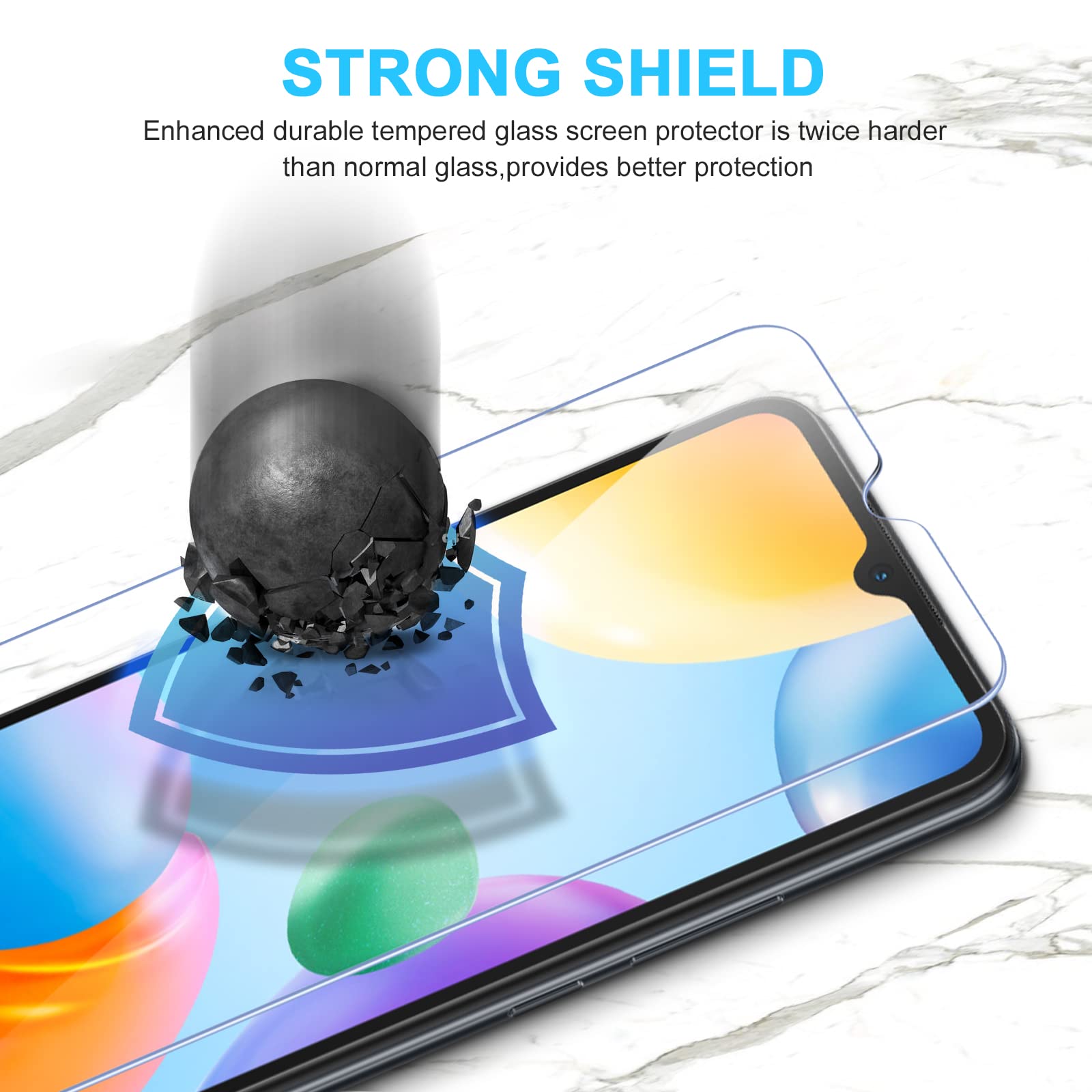 Vuciya Lot De 2 Protection Écran Anti-Espion Pour Xiaomi Redmi 14c Xiaomi Poco C75 Verre Trempe 9h Durete Vitre Film Resistant