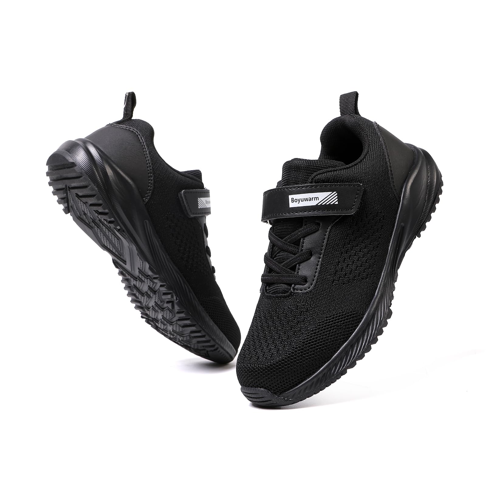 Boyuwarm Kids Athletic Tennis Shoes, Lightweight Running Sneakers, Non-Slip Sport Shoes, Boys Girls