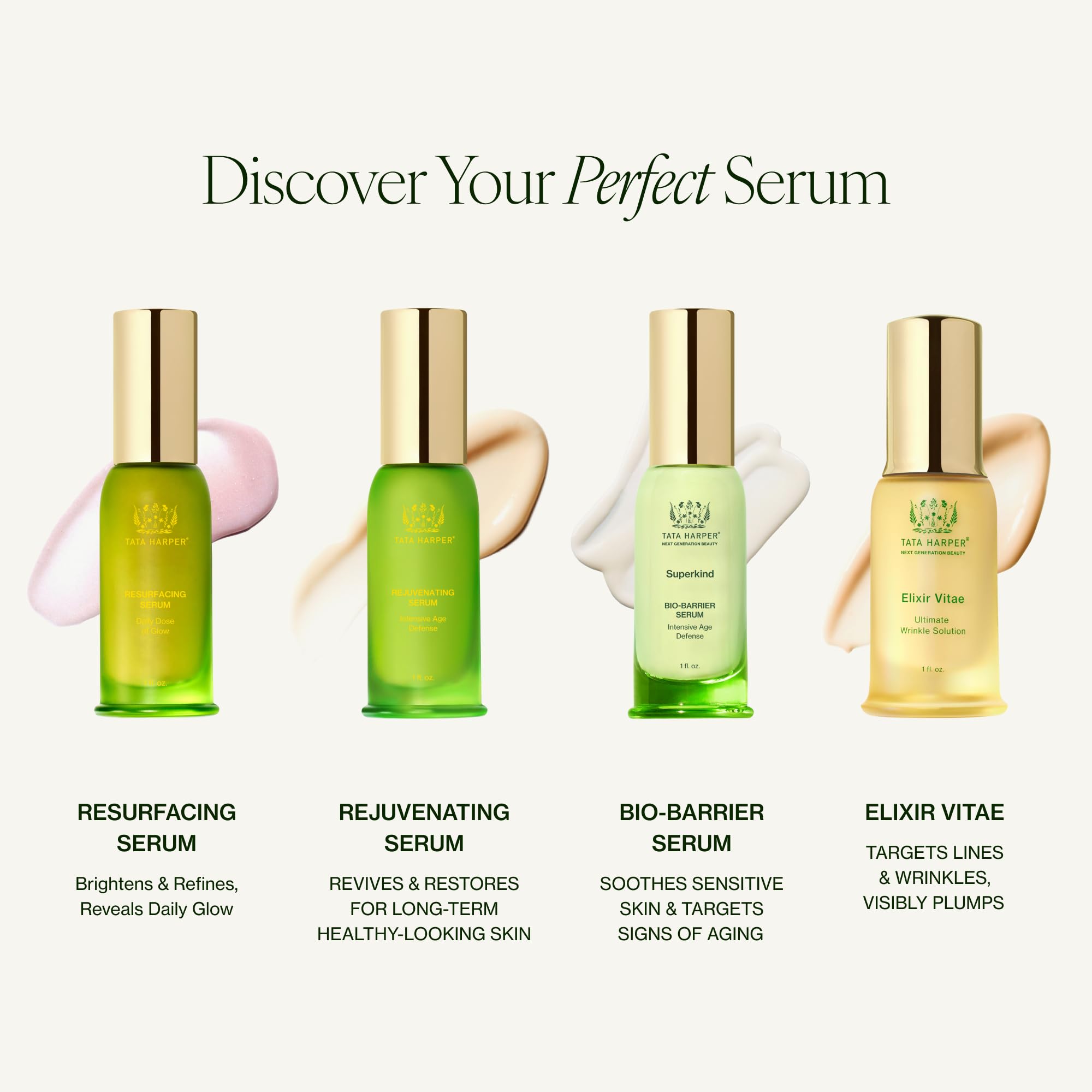 Tata Harper Superkind Bio-Barrier Serum, Anti-Aging Serum for Sensitive Skin, Redness Soothing, Skin Barrier Support, Hypoallergenic, Fragrance Free, Natural, Dermatologist Tested, 30ml