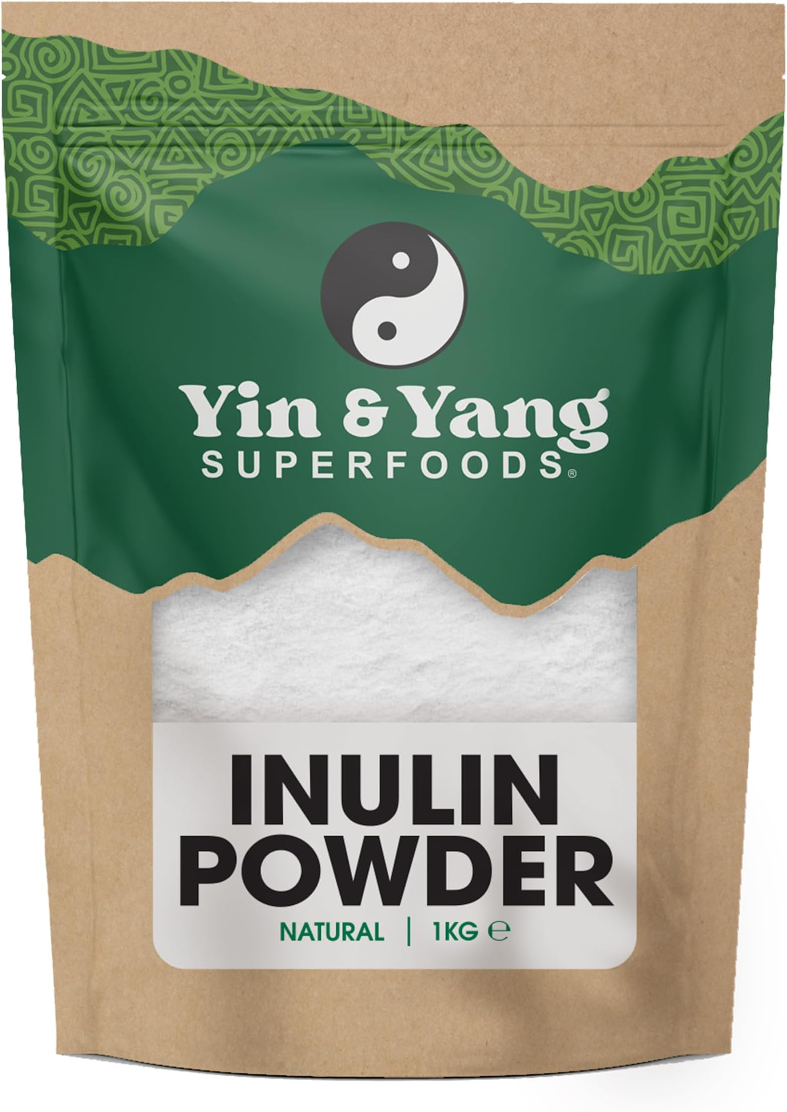 Yin & Yang Superfoods Premium Inolin Prebiotics Fiber Powder - 1kg, Chicorrute, Vegan, GMO, Palm Oil Free EU