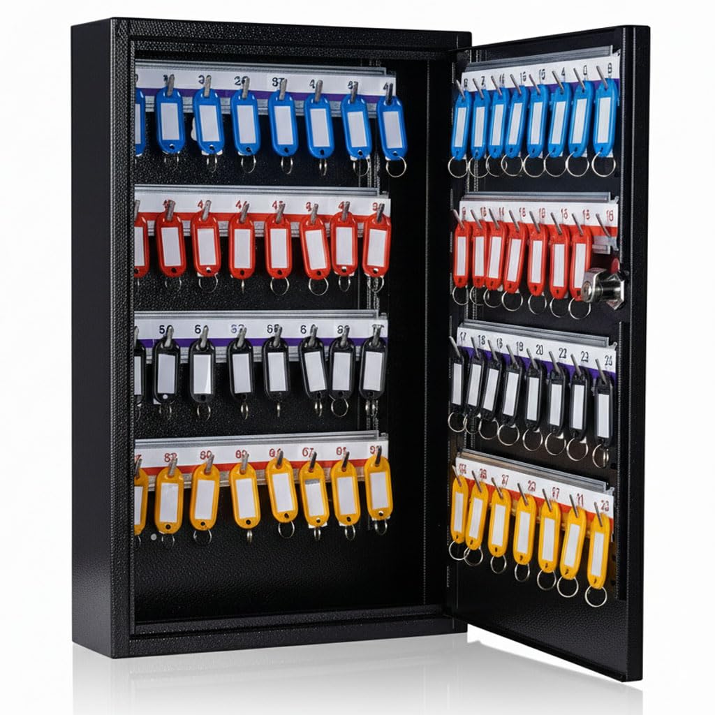 Amazon.com: UMEKEN Metal Key Cabinet - 64 Position Wall Mount Car