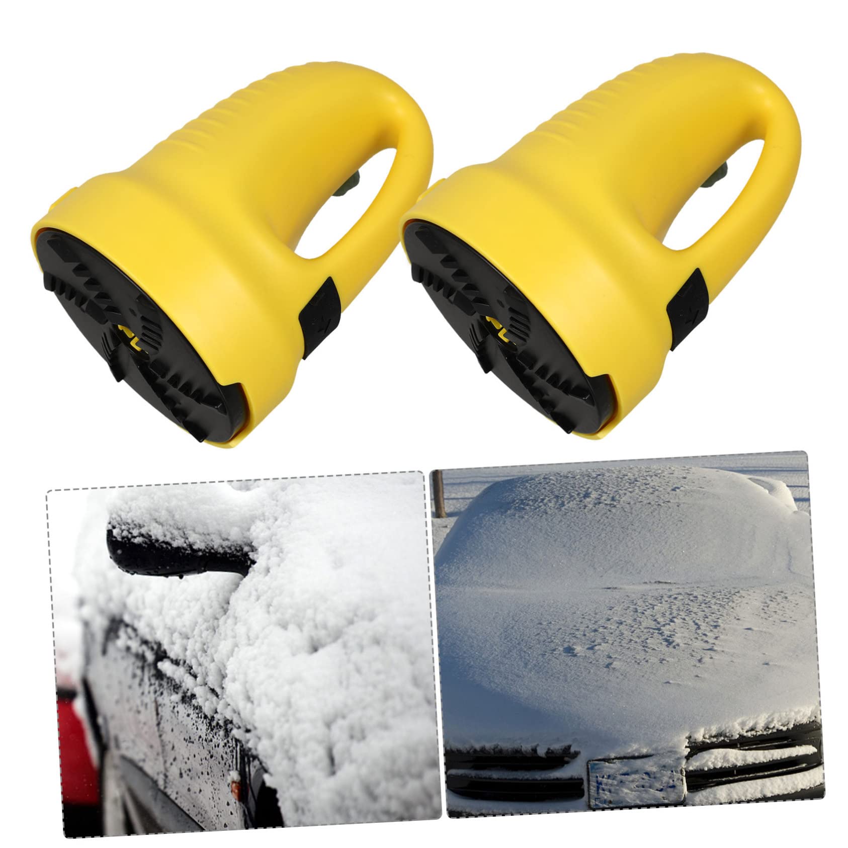 Grattoir à Glace pour Voiture, Pelle à Neige pour Pare-Brise, Outil Multifonction en Abs, Portable, pour Déneigement et Dégivrage