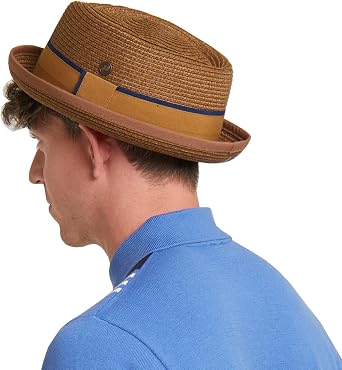 Mens Summer Pork Pie Straw Hat
