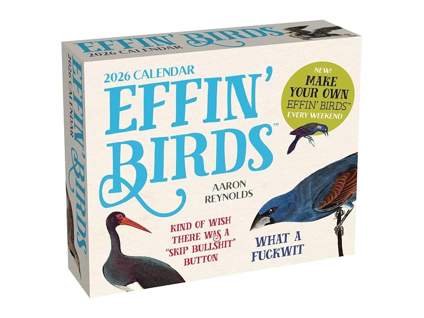 Portada de Effin Birds 2026 Day-to-day Calendar