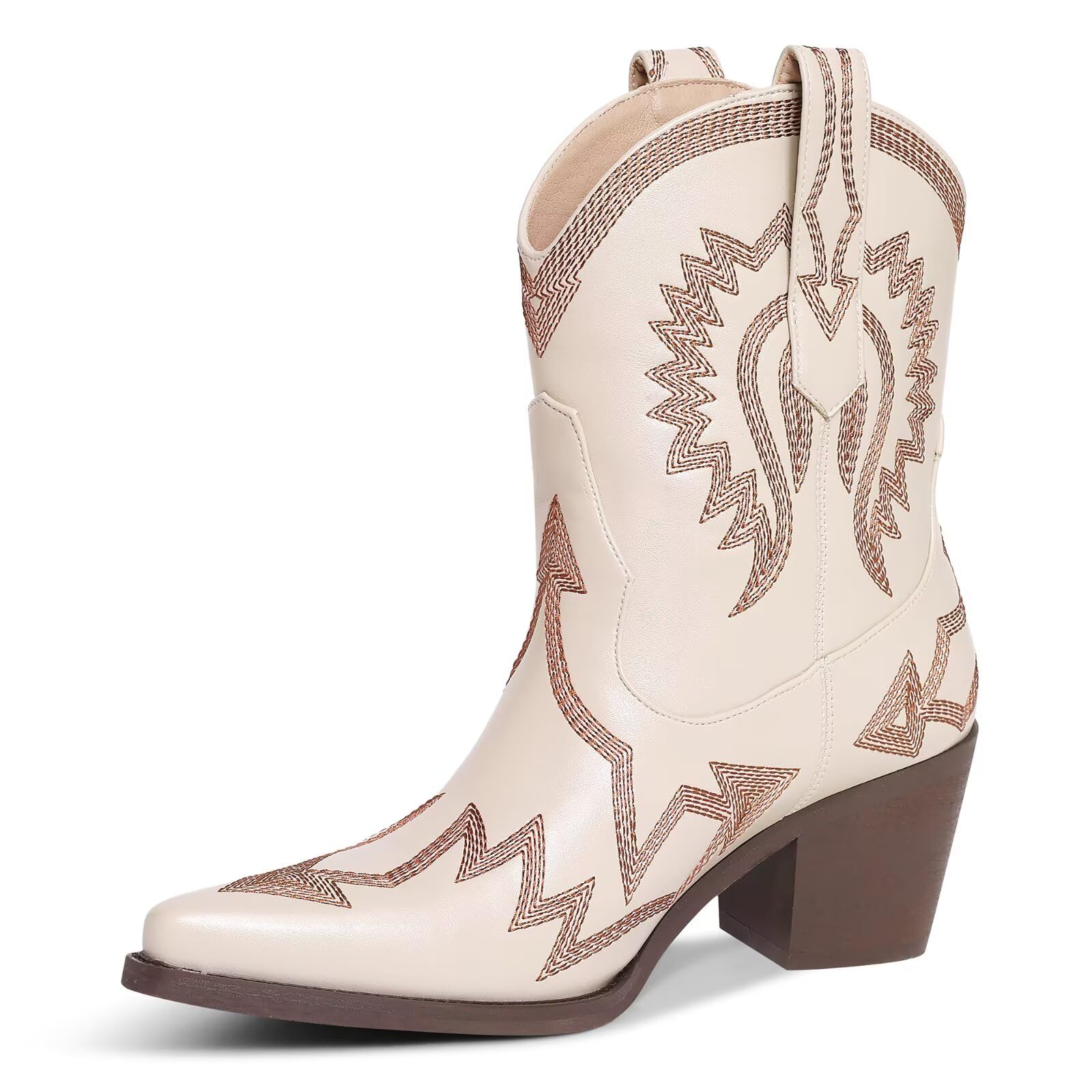 HOCHFART Women's Western Ankle Cowboy Boots