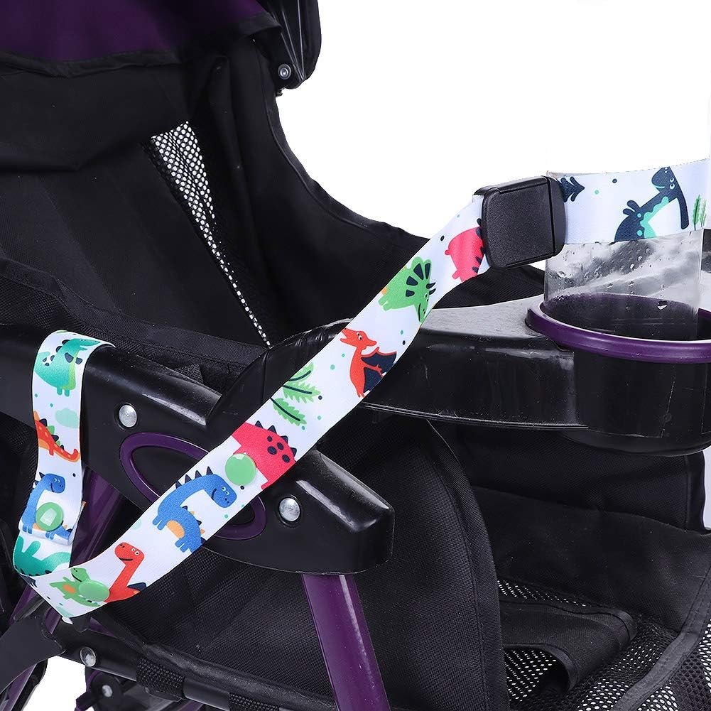 Yctze Adjustable Baby Feeding Bottle Cup Strap Holder with Dinosaur Design - Sippy Leash Tether & Stroller Toy for Easy Accessibility (#4)