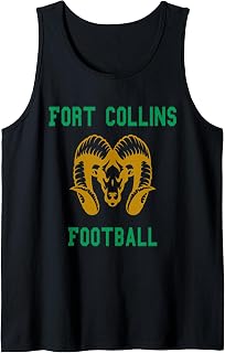 Fort Collins Colorado City College CSU Professional Football Tank Top