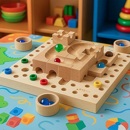 Miniatura 16 de FUTUREPLUSX 20 canicas de vidrio para niños, canicas pequeñas y coloridas de 0.6 pulgadas, accesorios para circuitos de canicas