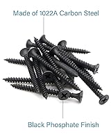 Vista 4 de IMScrews 50 tornillos para paneles de yeso #7 x 2-1/4" (0.154 x 2.165 in) - Tornillos Phillips de cabeza plana para madera de punta afilada, acero