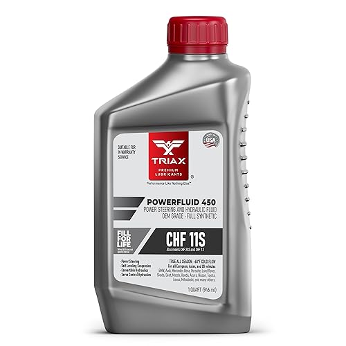 TRIAX Powerfluid 450 PSF - CHF 11S - Líquido hidráulico sintético de larga duración y dirección asistida compatible con Audi, Bentley, BMW,