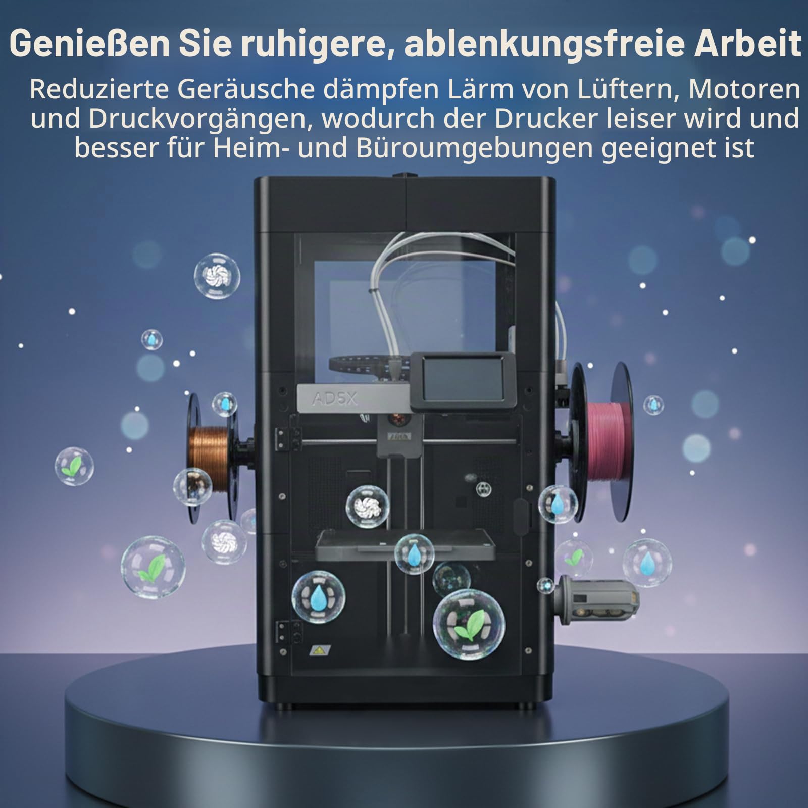 BCZAMD Upgrade Gehäuse Projekt for Flashforge AD5X: Unterstützung für DIY-Farben Stil - Hochtemperatur-Filamente ASA ABS PC Druck für einen leisen 3D Drucker
