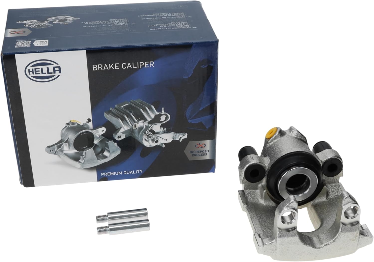 HELLA Brake Caliper With Bracket Included Compatible with Select 2001-2010 BMW, Rear Left