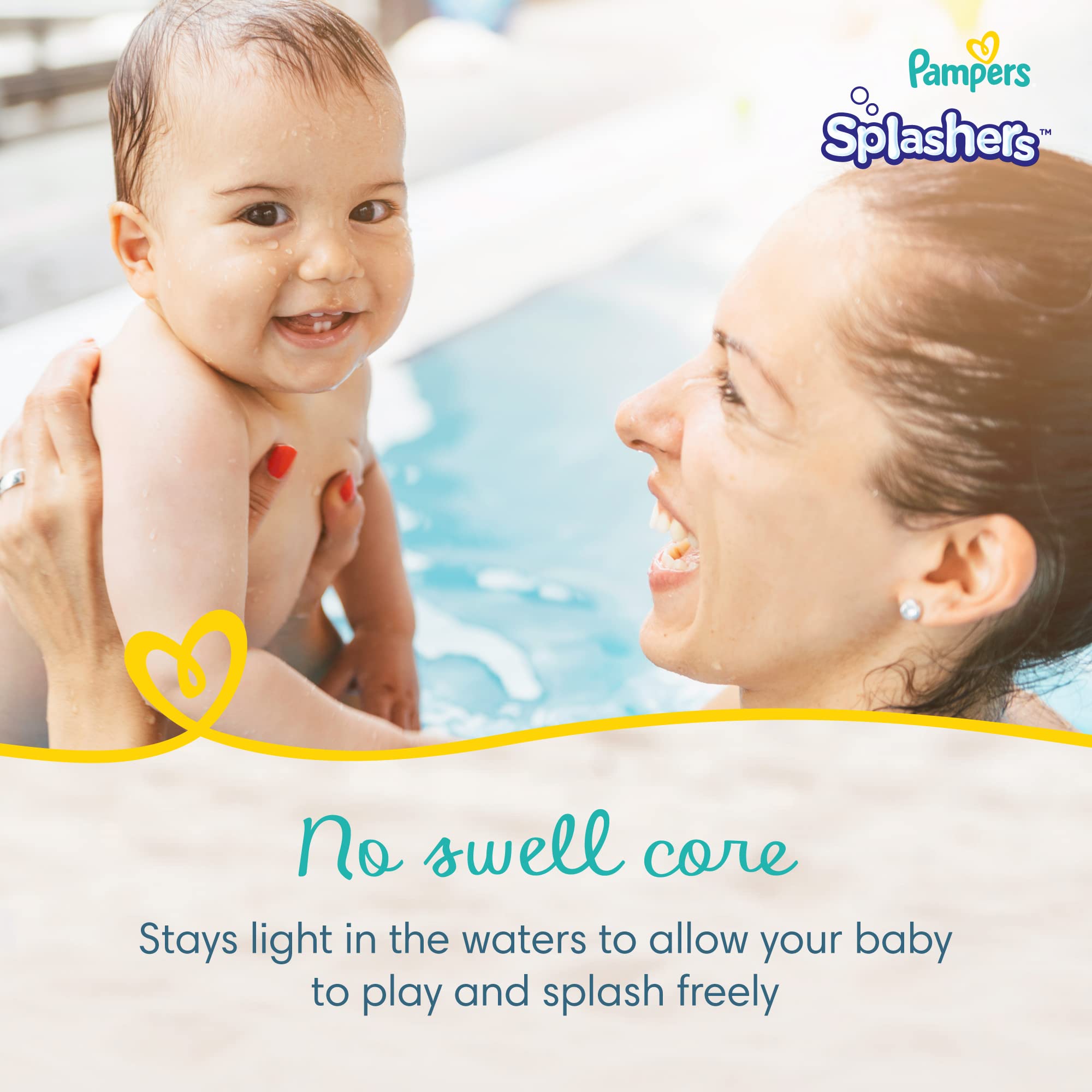 Image secondaire de Pampers Splashers Lot de 12 couche-culottes de bain - Taille 3-4 - 6-12 kg