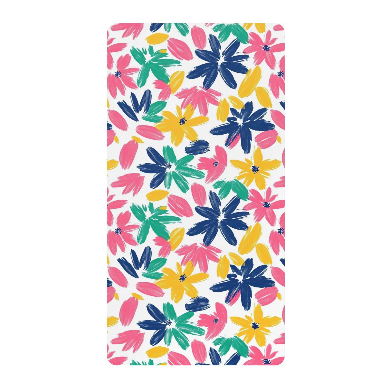 Drap de berceau en coton doux bébé fille garçon drap-housse lit imprimé tropical