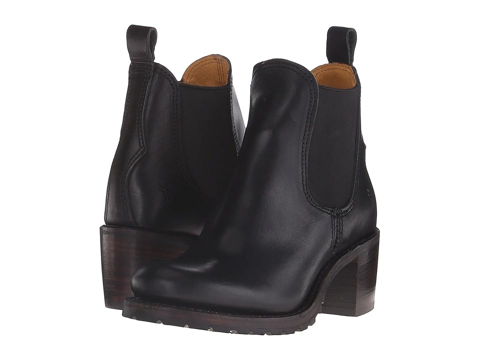 

Frye Sabrina Chelsea (Black Vintage Pull Up) Women's Pull-on Boots