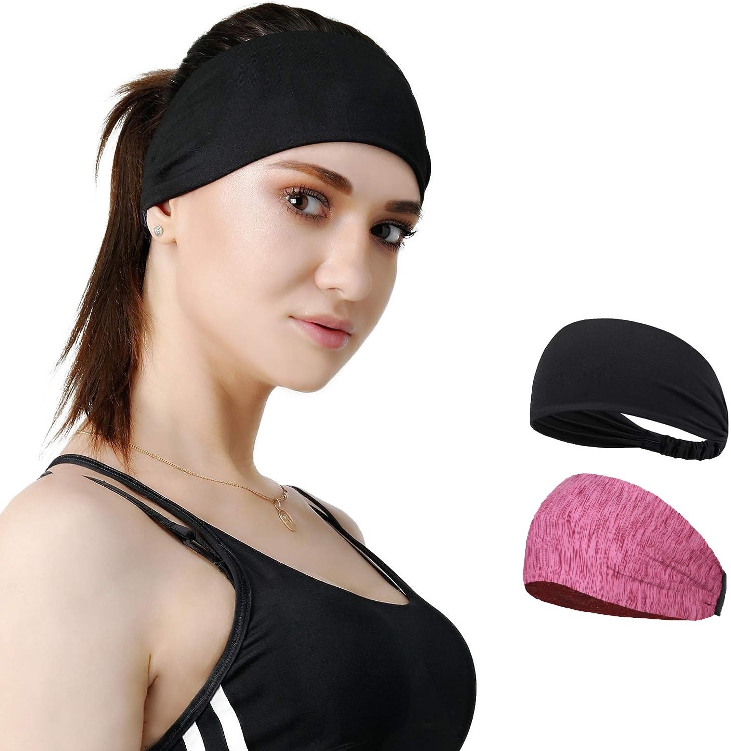 BISMAADH Womens Yoga Sport Athletic Headband Sweatband for Running Sports Travel Fitness Elastic Wicking Style Bandana Basketball Headbands Headscarf fits All Men & Women (B0CGVBJY32) Amazon Price History, Amazon Price Tracker