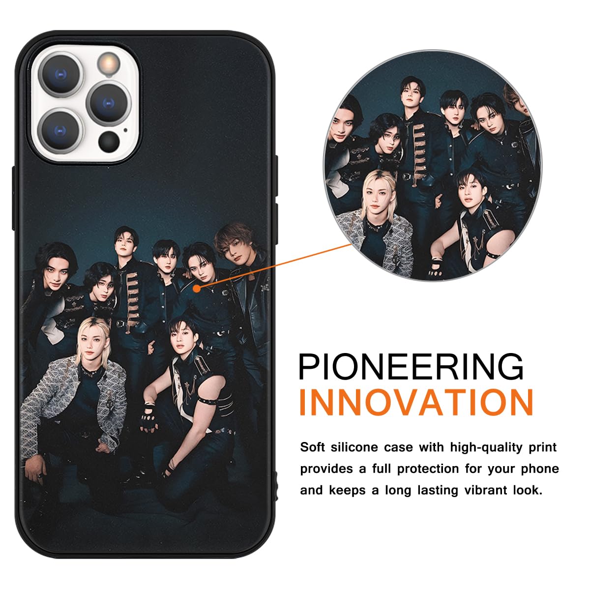 Custodia IPhone 16 Kpop Stray Kids Skzoo – 2 Pezzi – Morbida TPU Con Design Cartoon – Antishock - 2