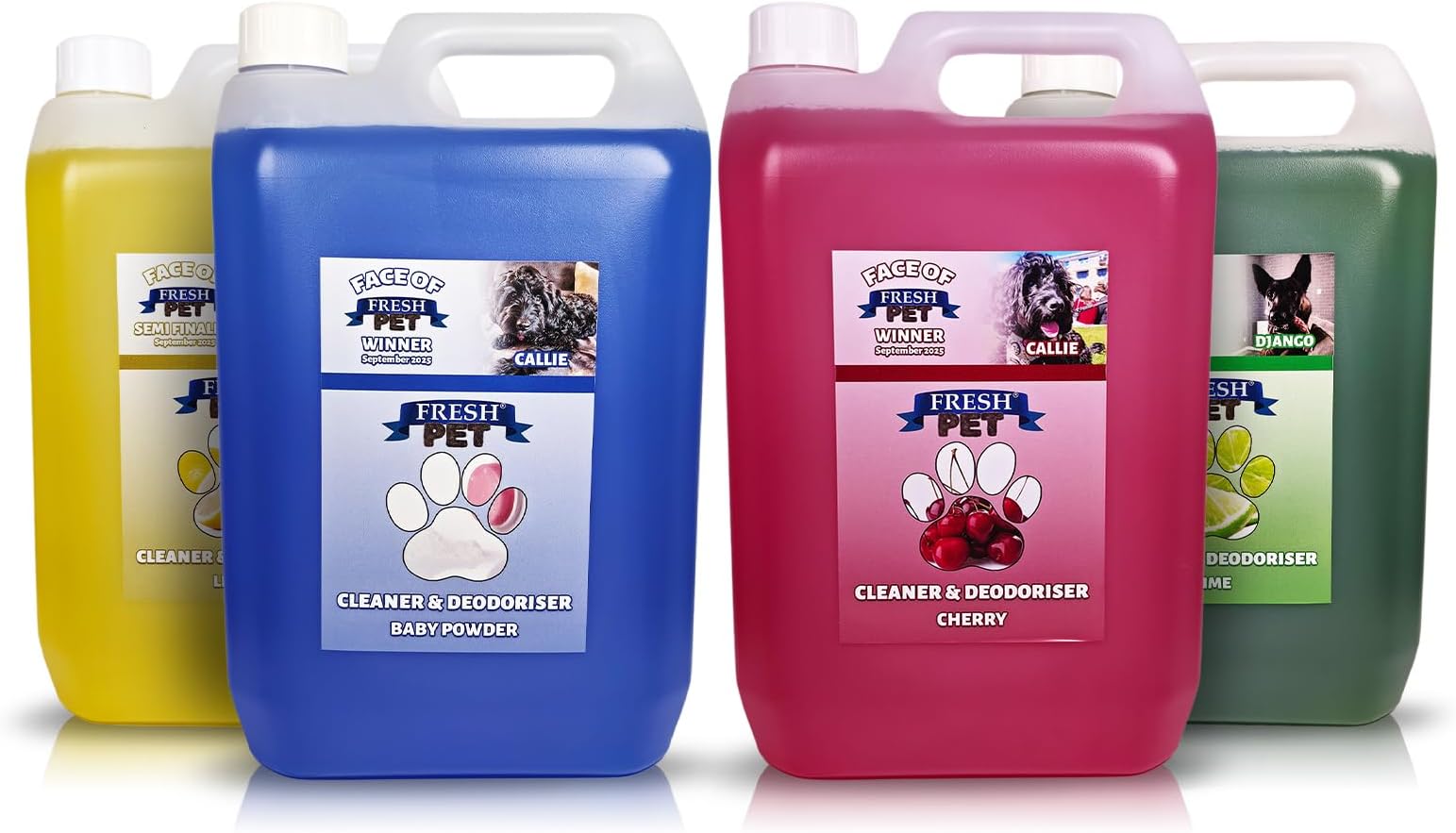 Fresh Pet Cleaner Deodoiser Disinfectant 4 X 5L Pre Filled
