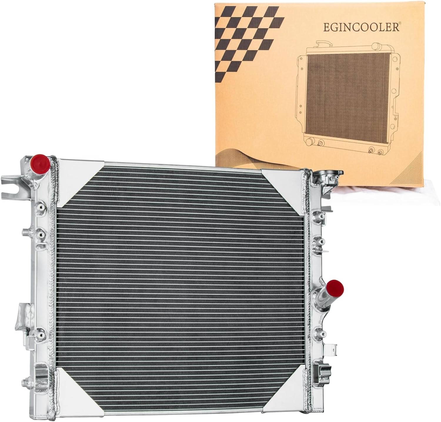 3 Rows Radiator for 2007-2018 Jeep Wrangler Wrangler JK 3.6L 3.8L, 2007-2018 Unlimited Sahara Unlimited Rubicon, Aluminum Radiator for 2008 2009 2010 2011 2012 2013 2014 Jeep Wrangler Radiator